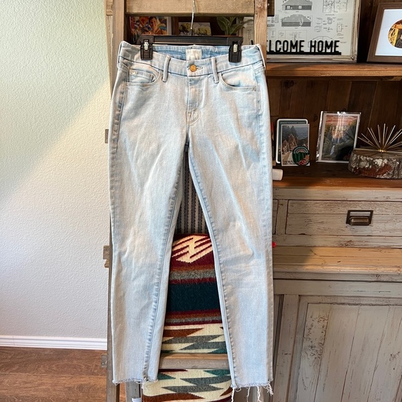 MOTHER X candice women’s The Looker ankle fray in Angel with 100 wings size 27 - Picture 1 of 15